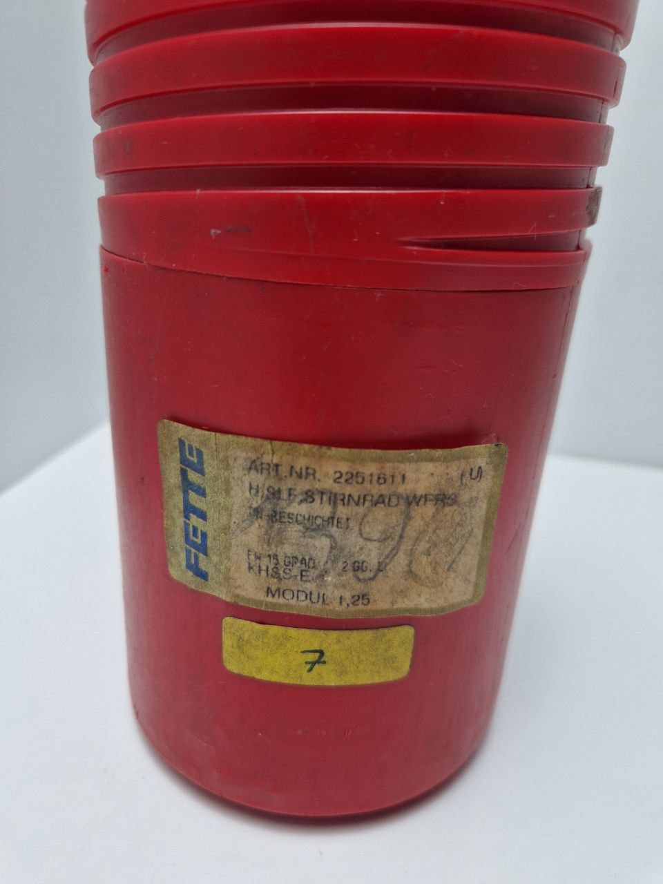 Gear hob tool FETTE 2251611 5 DIN 3968 A 03 16020006 M1,25 L2 E- 15*  (Request price)