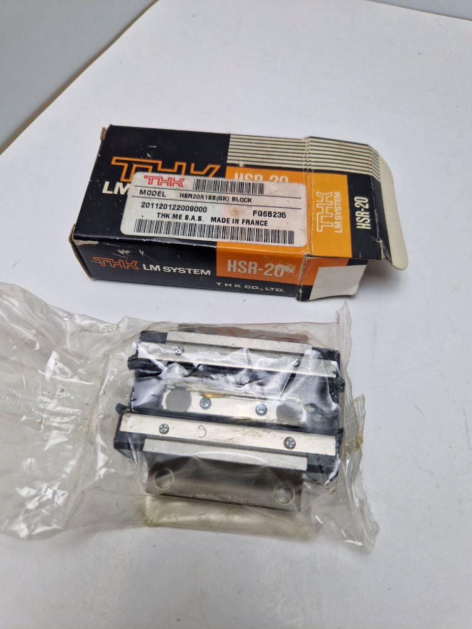 LINEAR GUIDE BLOCK HSR20A 188(GK) BLOCK, 201120122009000, FQ6B243, THK LM SYSTEM (Request price)