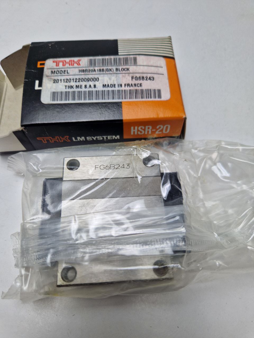 LINEAR GUIDE BLOCK HSR20A 188(GK) BLOCK, 201120122009000, FQ6B243, THK LM SYSTEM (Request price)