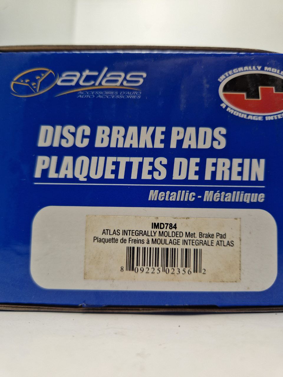 IMD 784 DISC BRAKE PADS "ATLAS" INTEGRALLY MOLDED 809225023562  (Request price)