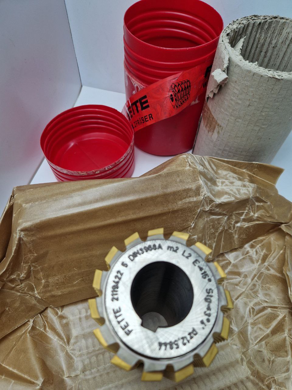 FETTE gear cutting tool 2119422 5 DIN 3968A m2 L2 E <15° Stg <3°4' pz 12,5844, U706  (Request price)