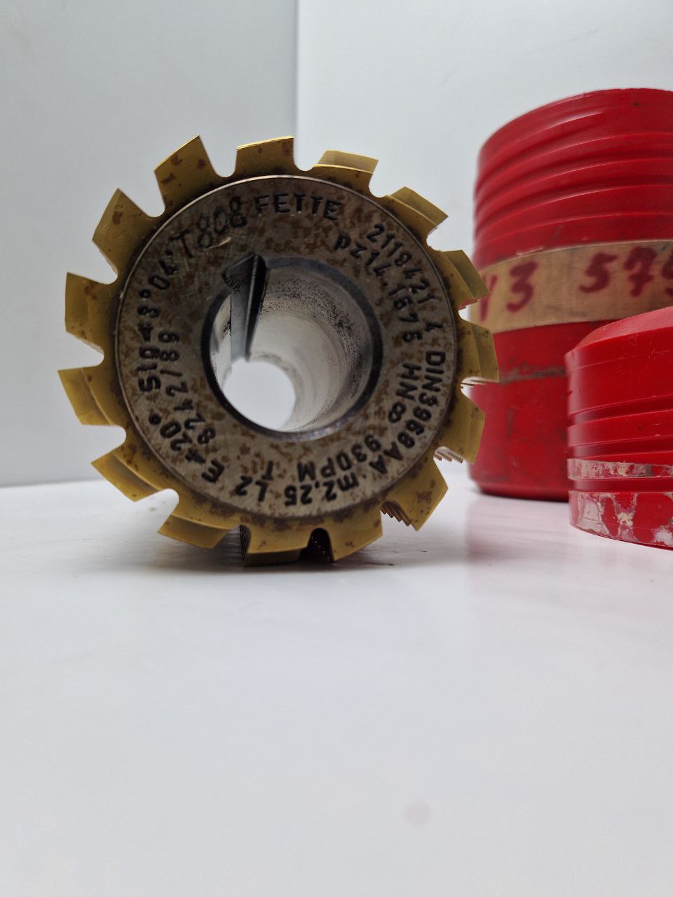 FETTE gear cutting tool 2119421 4 DIN 3968AA m2,25 L2 E <20° Stg <3°04' pz 14,1575, T808  (Request price)