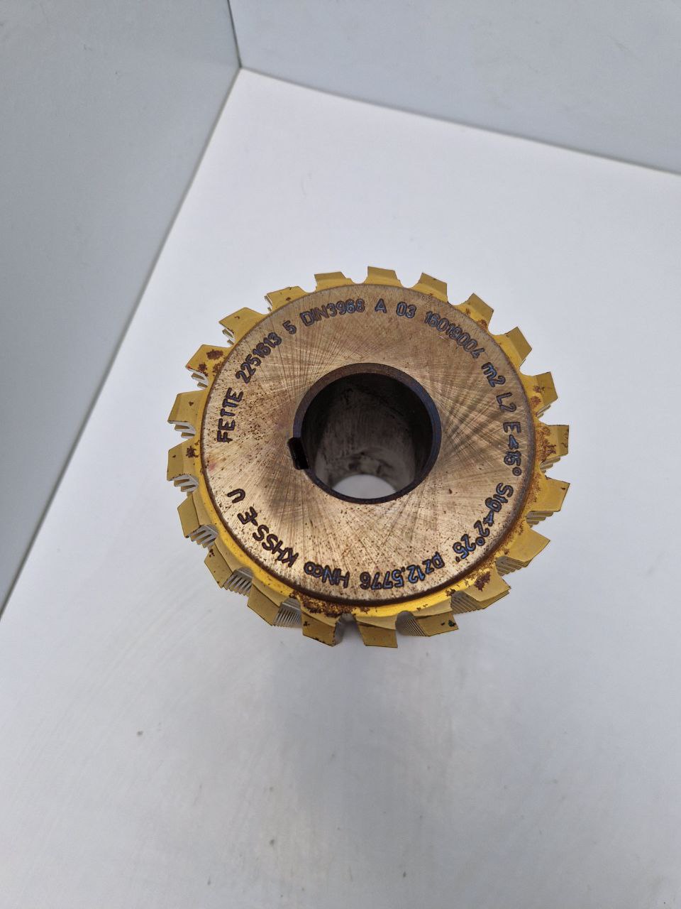 FETTE gear cutting tool 2251613 5 DIN 3968A 03 16019004 m2 L2 E <15° Stg <2°25' pz 12,5776, KHSS-E U  (Request price)