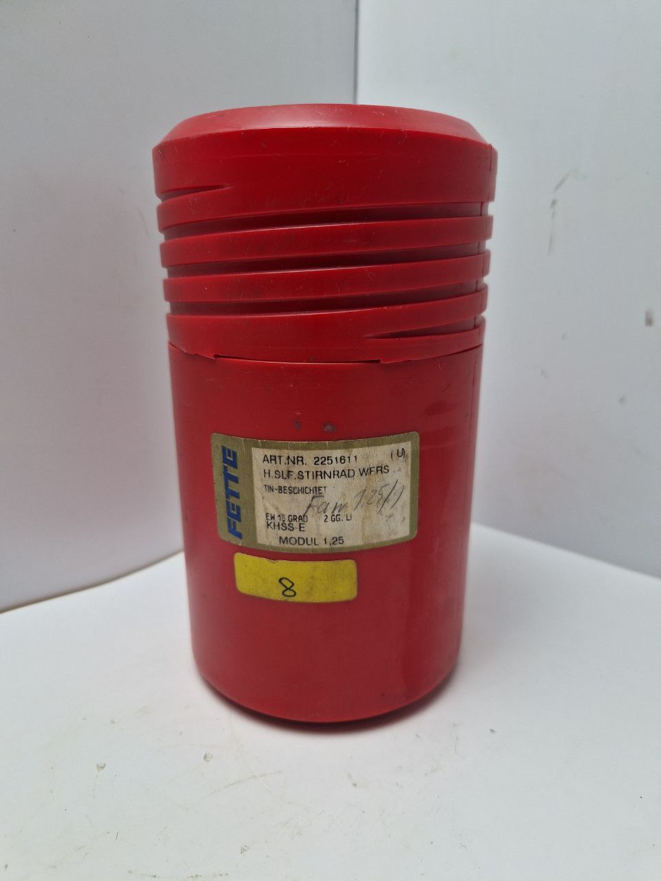 FETTE gear cutting tool 2251611 1, DIN 3968 A 03 16020006, m1,25 L2 E <15° Stg <1°40' pz 7,8573, HN (Request price)