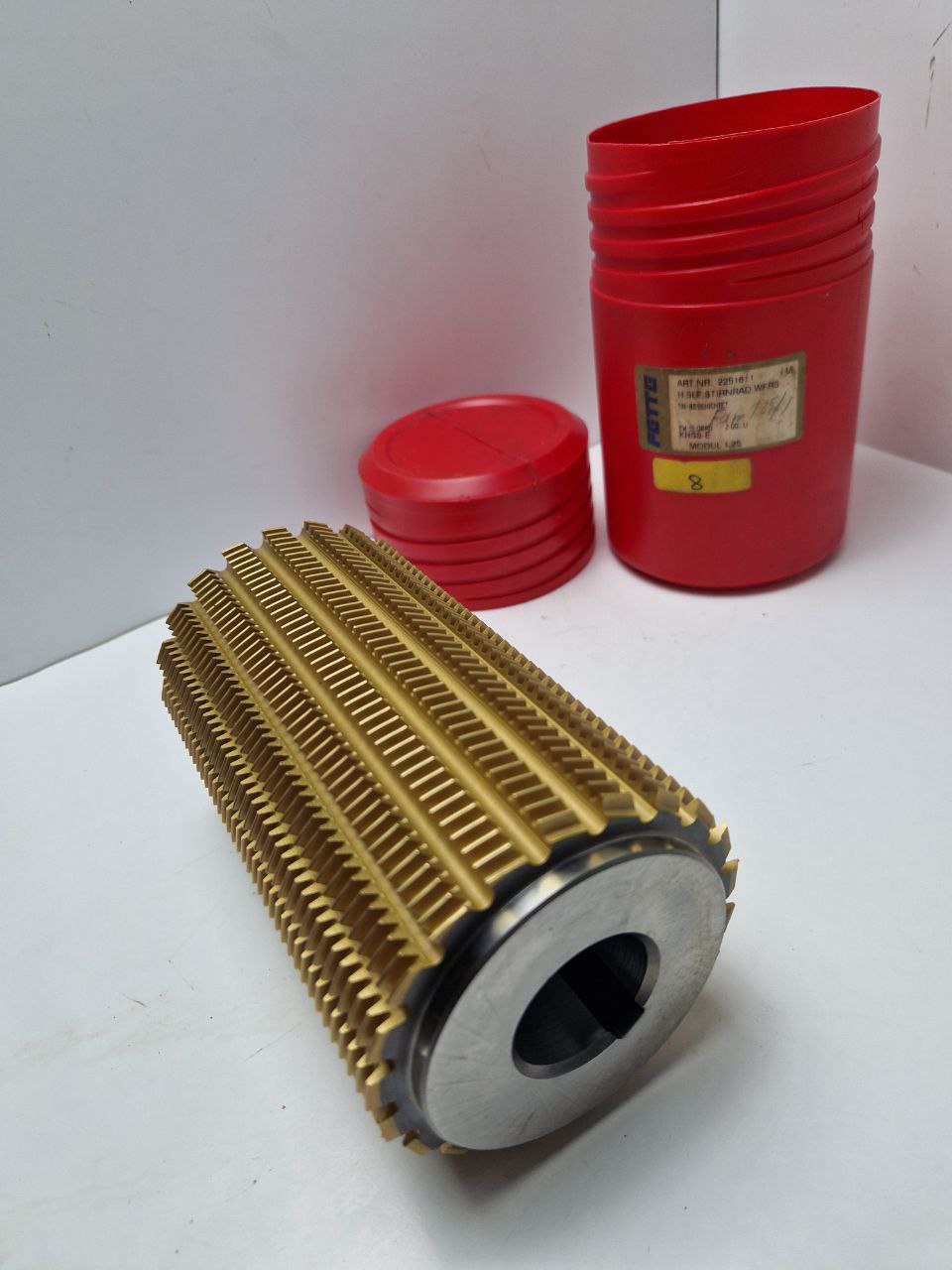 FETTE gear cutting tool 2251611 1, DIN 3968 A 03 16020006, m1,25 L2 E <15° Stg <1°40' pz 7,8573, HN (Request price)