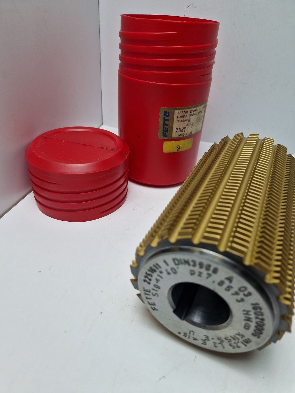 FETTE gear cutting tool 2251611 1, DIN 3968 A 03 16020006, m1,25 L2 E <15° Stg <1°40' pz 7,8573, HN (Request price)