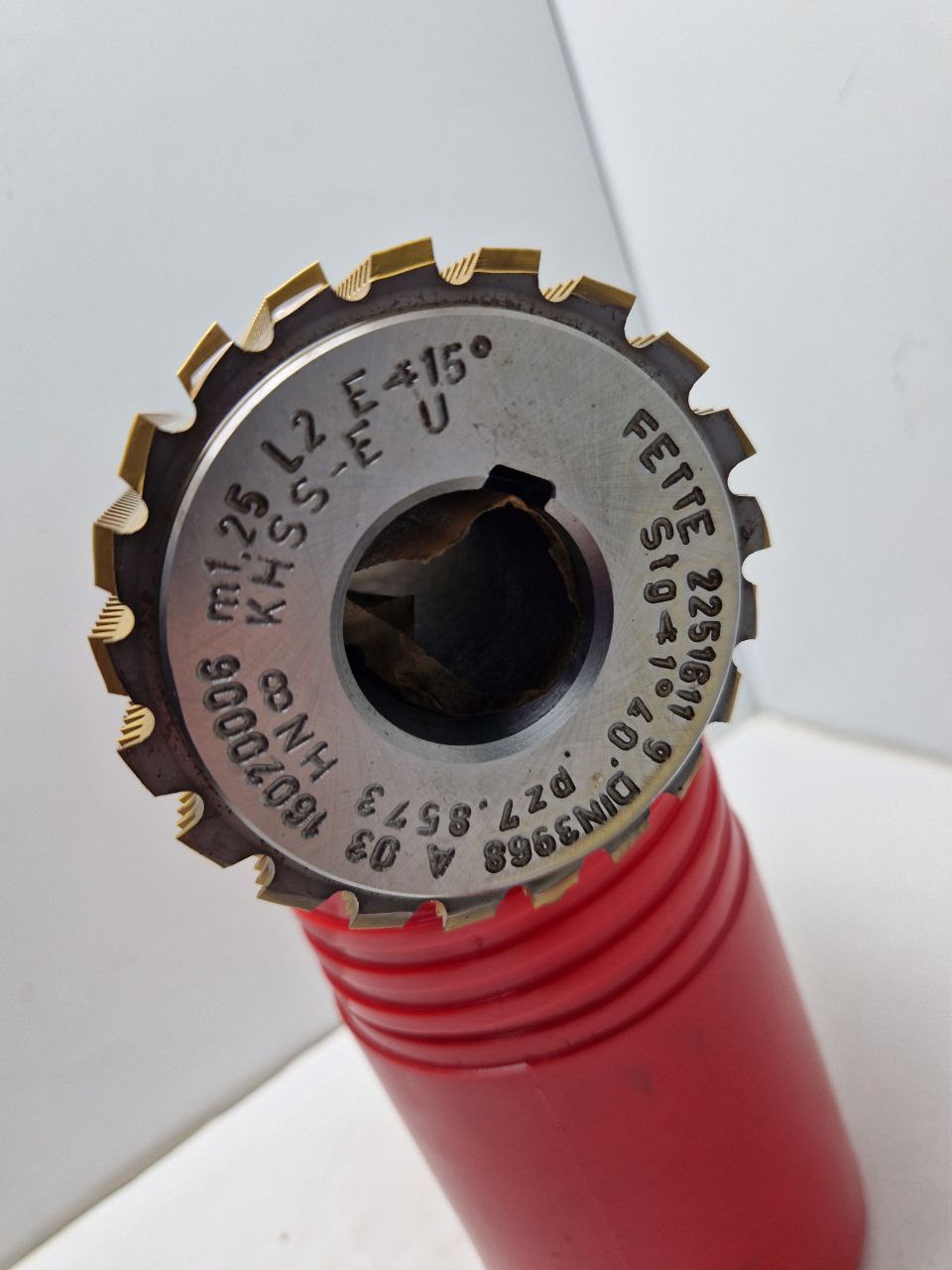 FETTE gear cutting tool 2251611 9, DIN 3968A 03 16020006, m1,25 L2 E <15° Stg <1°40' pz 7,8573, HN... (Request price)
