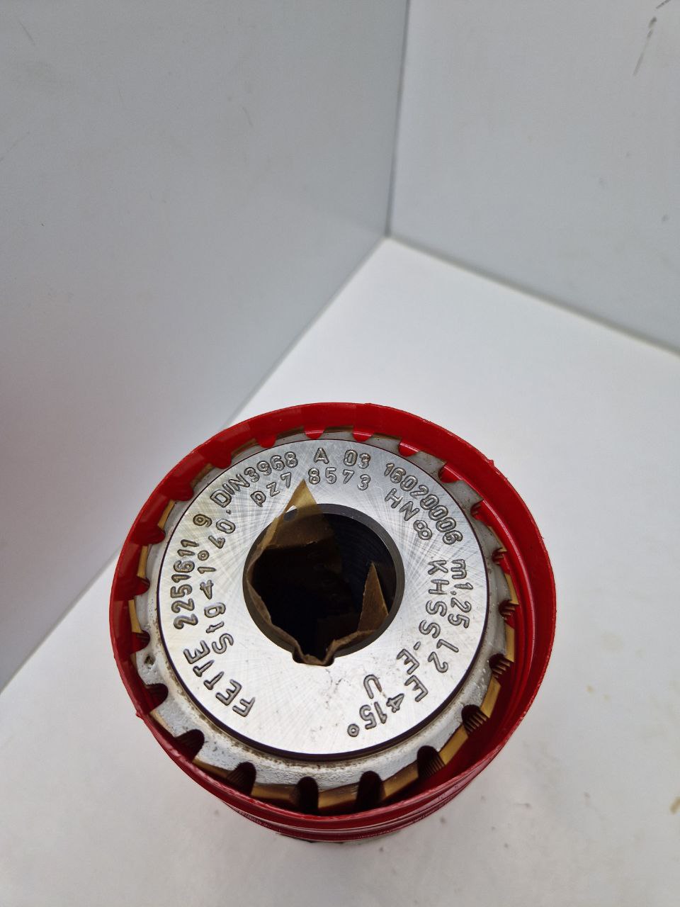 FETTE gear cutting tool 2251611 9, DIN 3968A 03 16020006, m1,25 L2 E <15° Stg <1°40' pz 7,8573, HN... (Request price)