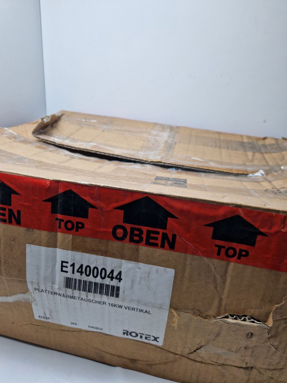 PLATE HEAT EXCHANGER 16KW VERTICAL SWEP DOVER vita, Type B10THx66/1P-SC-M/9.65+15.9+2x1" (Request price)