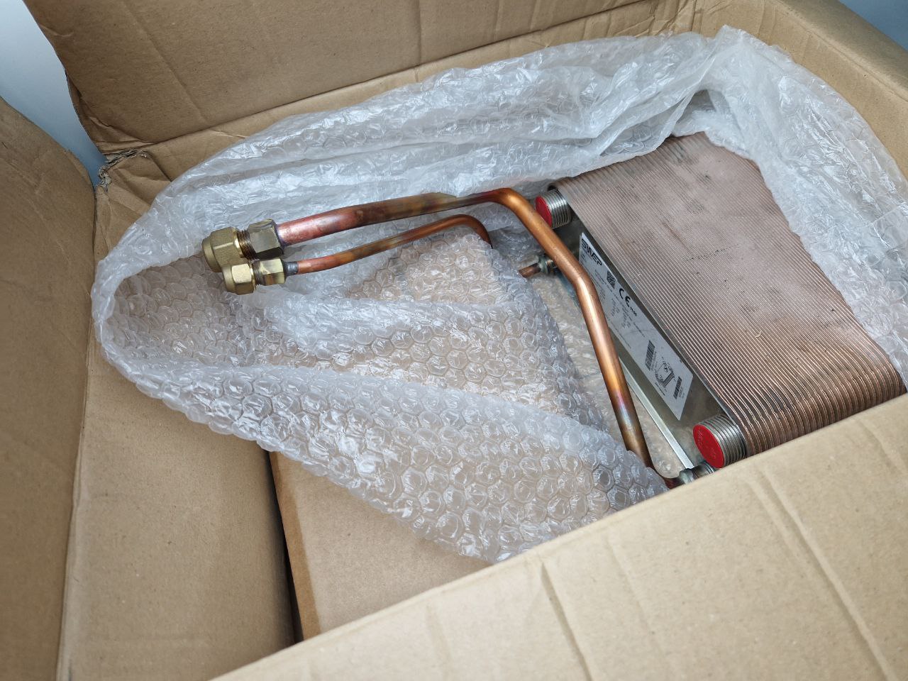 PLATE HEAT EXCHANGER 16KW VERTICAL SWEP DOVER vita, Type B10THx66/1P-SC-M/9.65+15.9+2x1" (Request price)
