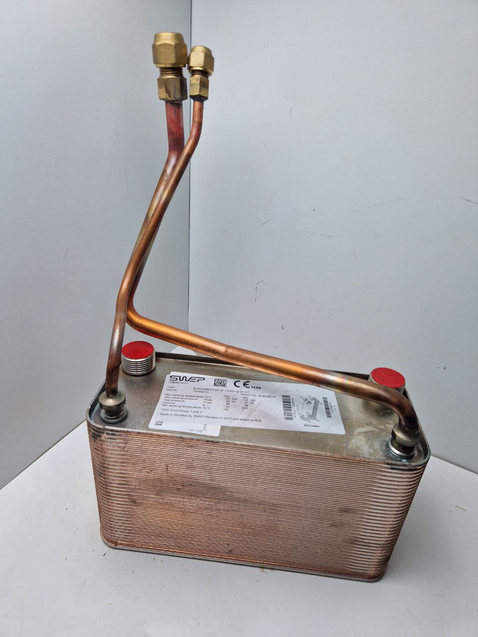 PLATE HEAT EXCHANGER 16KW VERTICAL SWEP DOVER vita, Type B10THx66/1P-SC-M/9.65+15.9+2x1" (Request price)