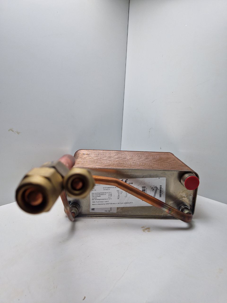 PLATE HEAT EXCHANGER 16KW VERTICAL SWEP DOVER vita, Type B10THx66/1P-SC-M/9.65+15.9+2x1" (Request price)