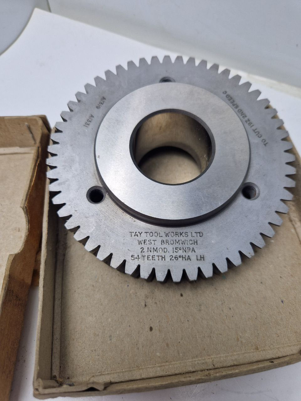 A1319 A1331 / A1320  A1331 , 15°NPA 54 TEETH 26°HA LH  TO CUT 19Z 2ND SPEED C, TAY TOOL WORKS LTD  (Request price)