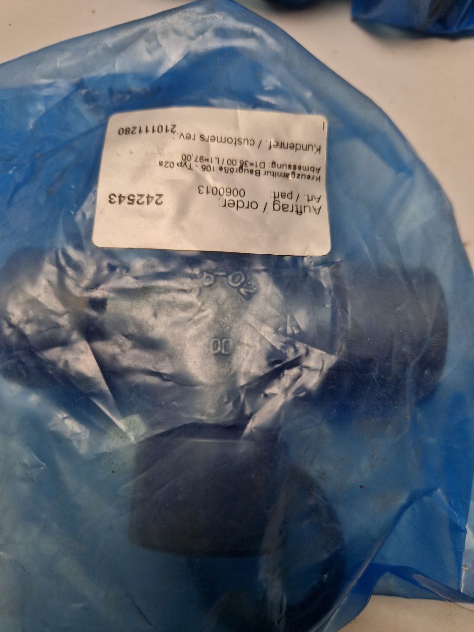 Cross bearing size 105 - type 02a, Dimensions: D1-35.00/L1-97.00  (Request price)