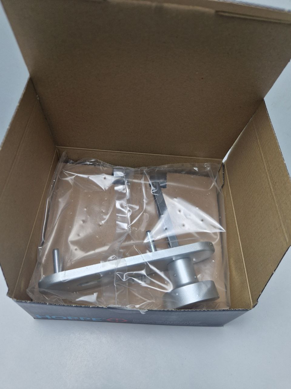 HOPPE® FH door handle set with short plate Paris FS-58/353K/138F, aluminum, 6924328  (Request price)