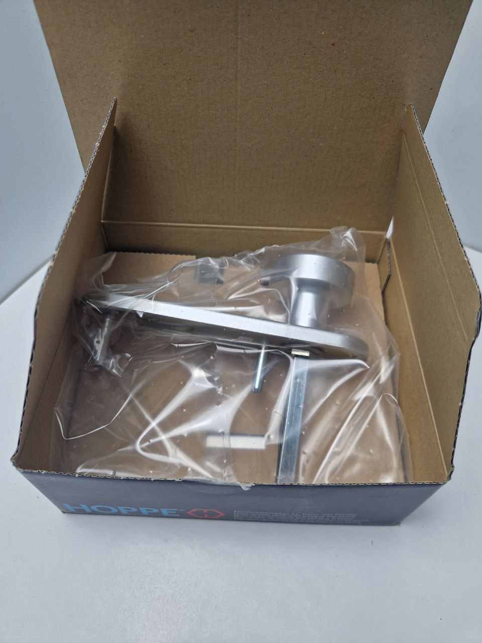 HOPPE® FH door handle set with short plate Paris FS-58/353K/138F, aluminum, 6924328  (Request price)