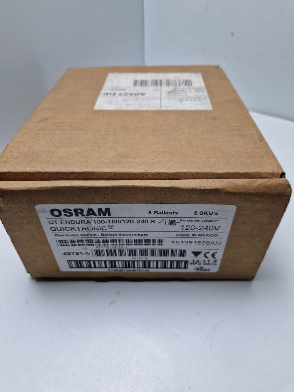 OSRAM QT ENDURA 100-150/120-240 S Electronic Ballast (Request price)