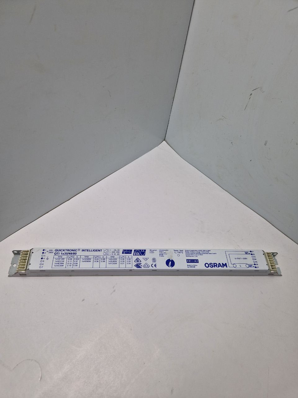 OSRAM ballast QUICKTRONIC® INTELLIGENT QTi 1x35/49/80/220-240, A 529 691 00 DG (Request price)
