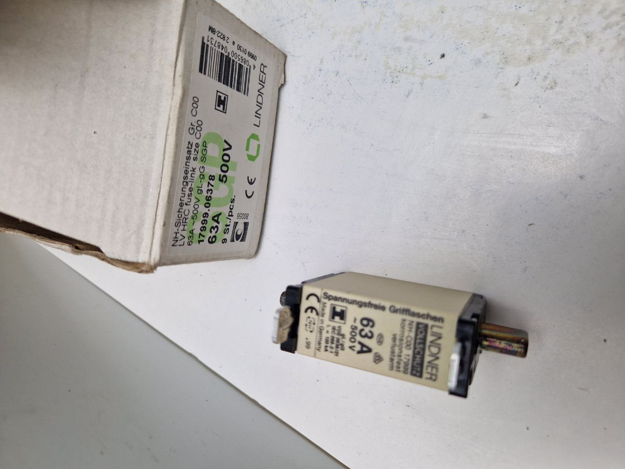 NH fuse-link size C00 LV HRC C00 63A-500V gL-gG SGP 17999.06378 LINDNER TM (Request price)