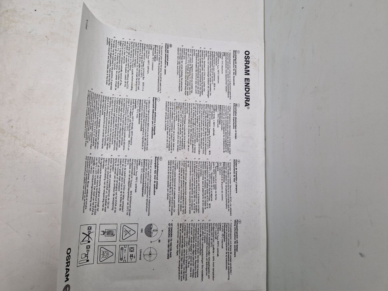 OSRAM Endura 150W 840 fluorescent lamp special lamp (Request price)