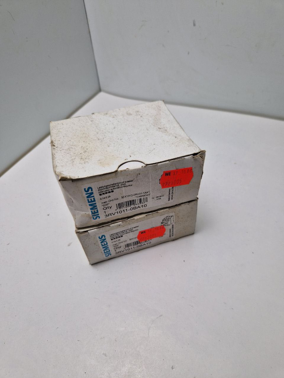 SIEMENS SIRIUS 3RV1011-0BA10, Molded case circuit breaker 0.14-0.2A (Request price)