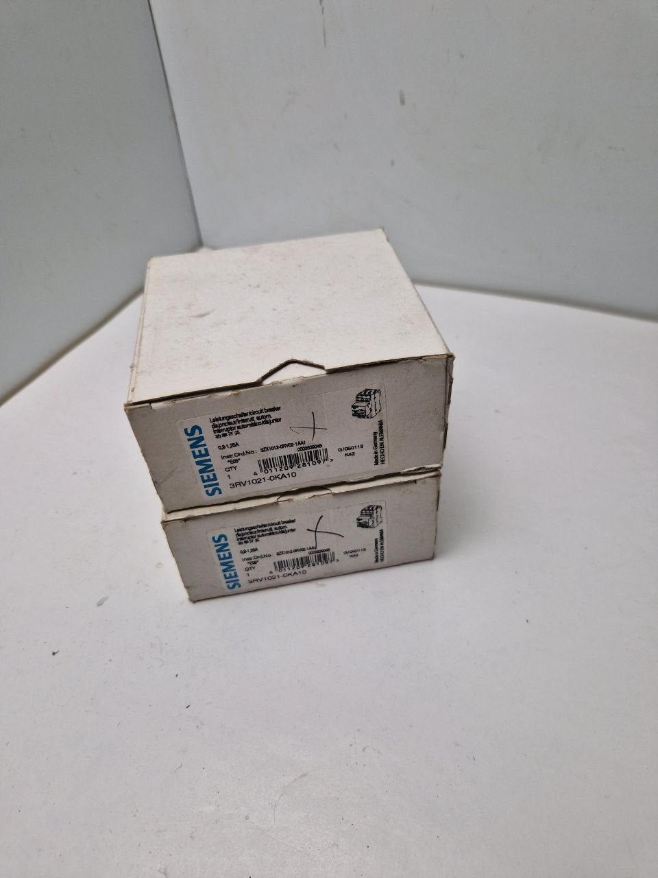 SIEMENS SIRIUS 3RV1021-OKA10, circuit breaker 0.8-1.25A (Request price)