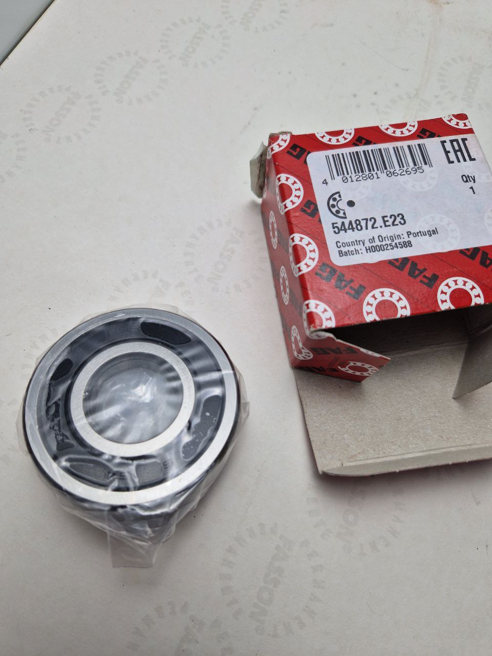 Bearing 544872.E23 ( 25X62X19) FAG, for flywheel of DAF 0661319
