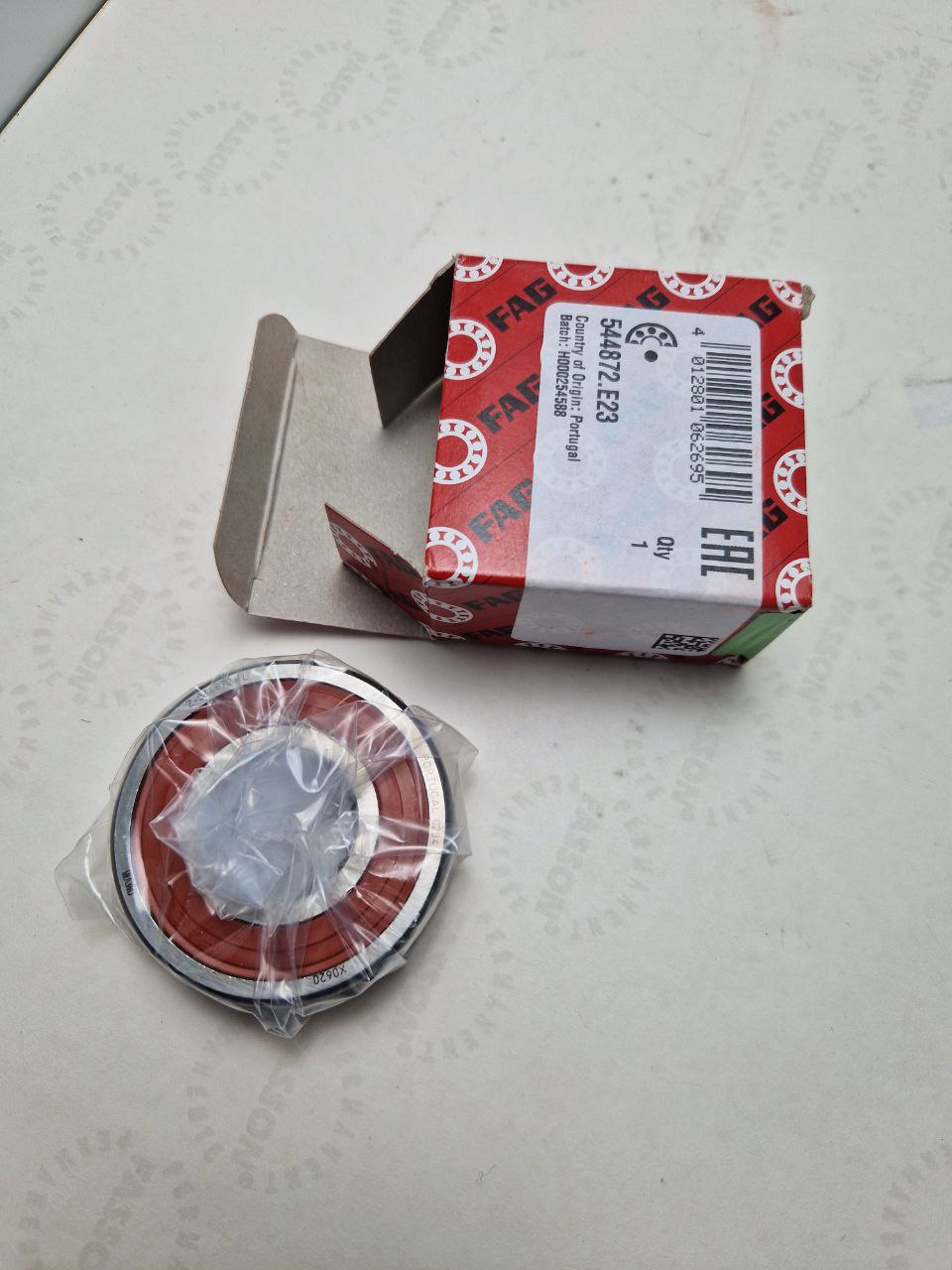 Bearing 544872.E23 ( 25X62X19) FAG, for flywheel of DAF 0661319