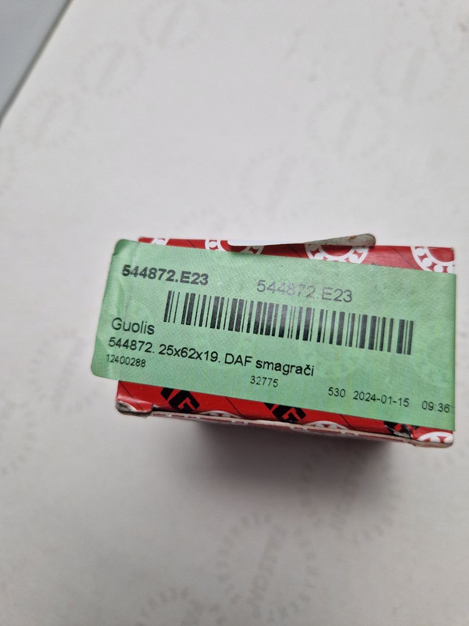 Bearing 544872.E23 ( 25X62X19) FAG, for flywheel of DAF 0661319