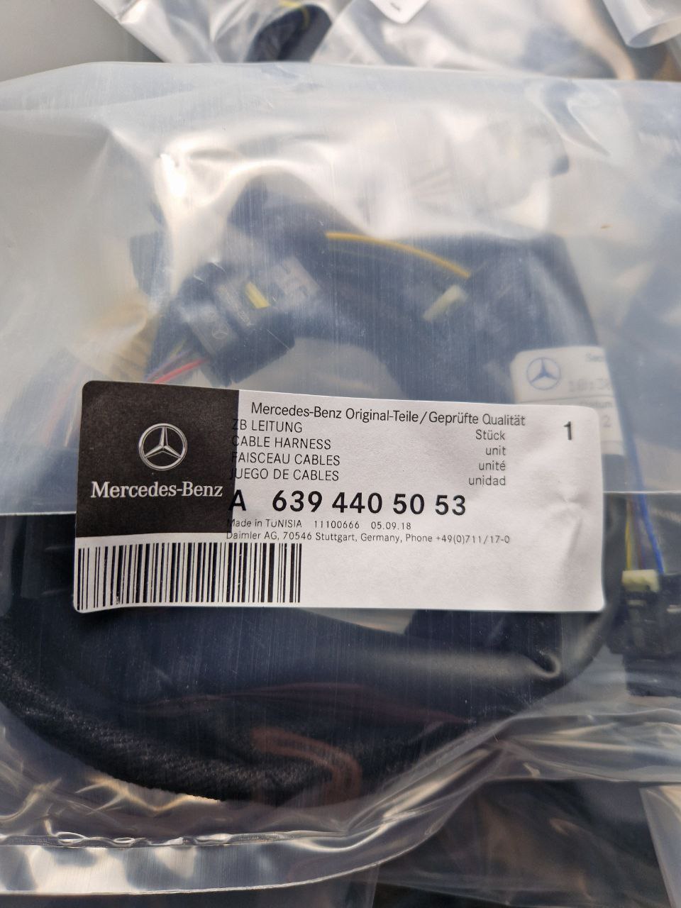 CABLE HARNESS Mercedes-Benz A 639 440 50 53, Mercedes-Benz Original Parts  (Request price)