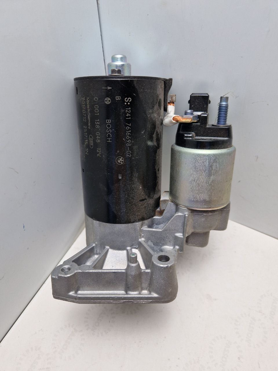 BMW starter 12 41 7 617 216, S: 121 7616698-02, BOSCH 0 001 138 048 12V Original part MINI, BMW (Request price)