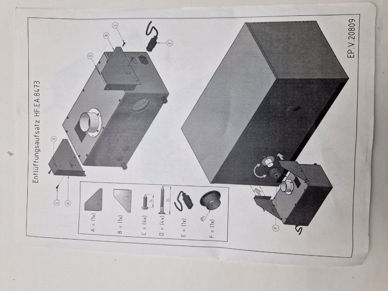 Extraction unit  HF.EA.8473. asecos (Request price)