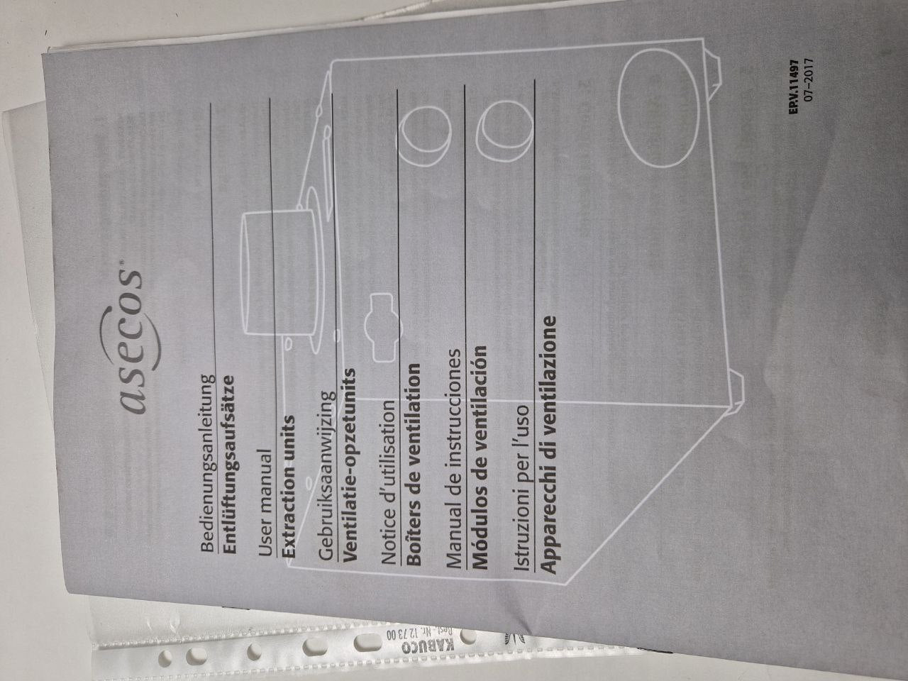 Extraction unit  HF.EA.8473. asecos (Request price)