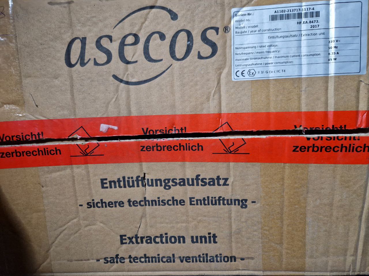 Extraction unit  HF.EA.8473. asecos (Request price)