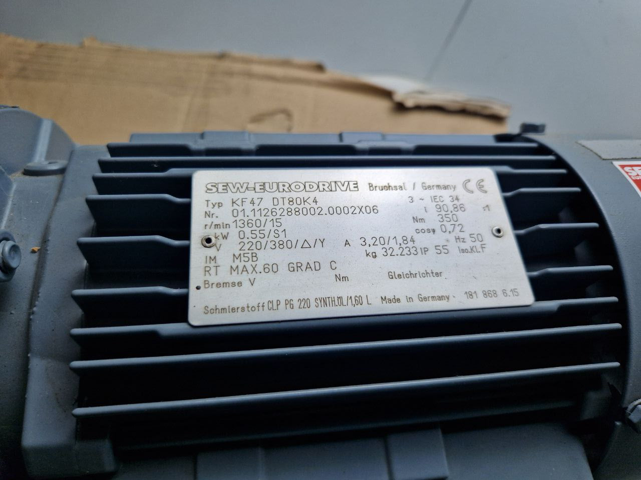 Kegelstirnradgetriebe der K-Serie SEW KF47 DT80K4