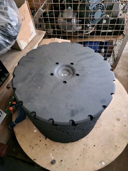 Coulter disk of the seeder conical toothed 410x5 mm Molbro 451372 / 423574 444568