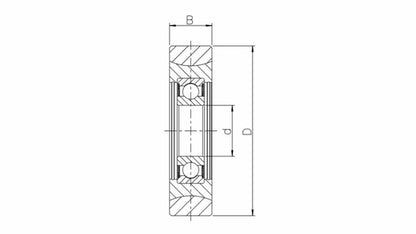 Bearing faigle® Article 044.01311, SFBC W2 17 04 B206 RSV1