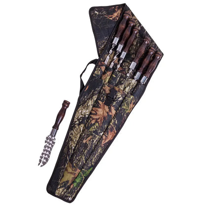 Set of Forester Gorillas BBQ skewers in tarpaulin case (Request price)