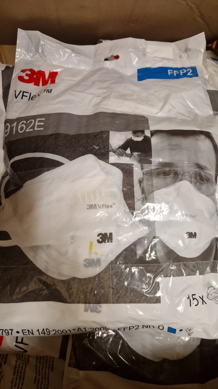 3M 9162E VFlex Respirator, Particle Mask, FFP2, with Valve  (Request price)