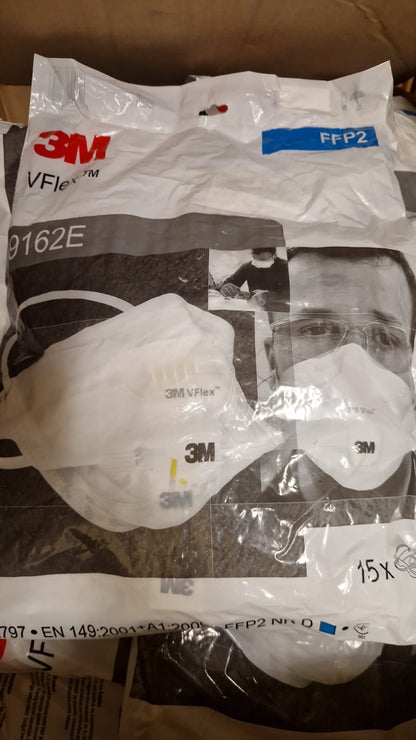 3M 9162E VFlex Respirator, Particle Mask, FFP2, with Valve  (Request price)