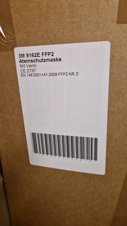 3M 9162E VFlex Respirator, Particle Mask, FFP2, with Valve  (Request price)