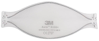 3M™ Aura™ Particulate Respirator, FFP3, without valve, 9330+  (Request price)