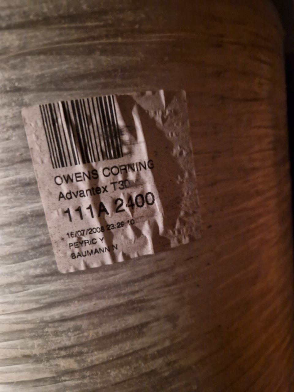 Advantex T30M 111A 2400 fiberglass  (Request price)