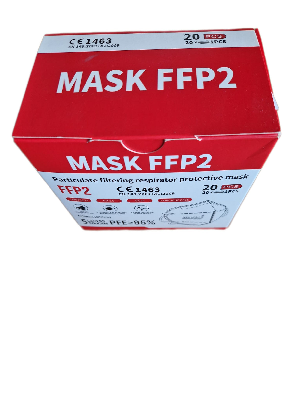 Anhui FFP2 mask ZC-2021 CE 1463, white  (Request price)