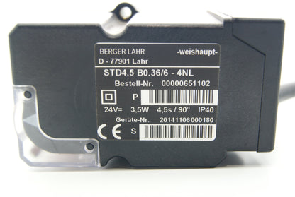 Servo drives Weishaupt stepper motor STD 4.5 24V B0.36/6 4NL - 651102, SCHNEIDER ELECTRIC/ BERGER LAHR