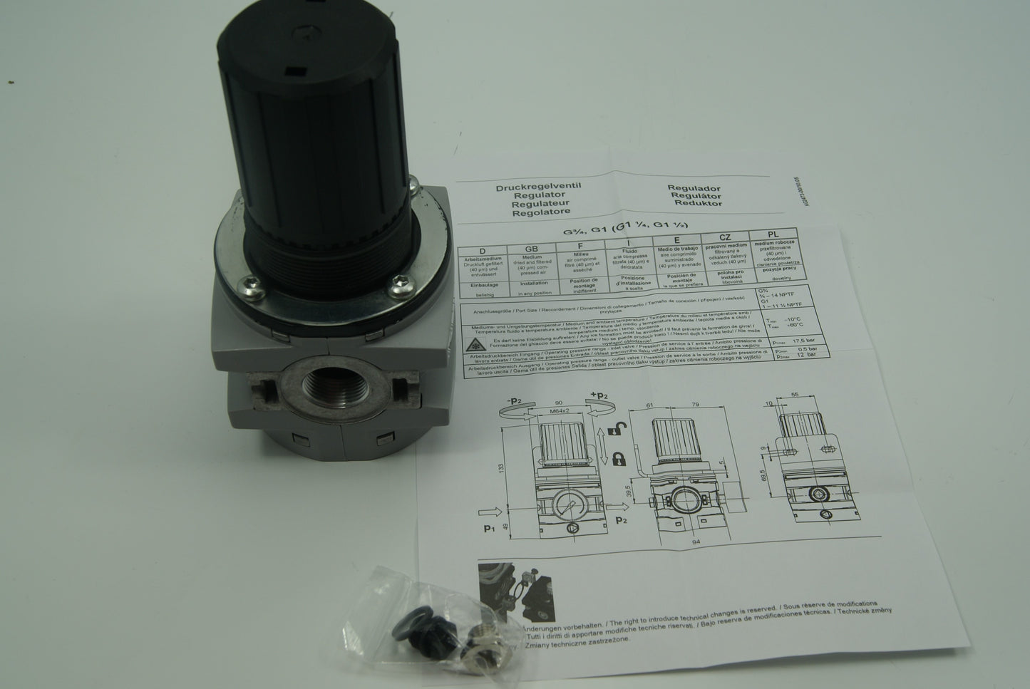 Numatics 34207081  REGULATOR Modular 160 G 3/4 to G 1 1/2