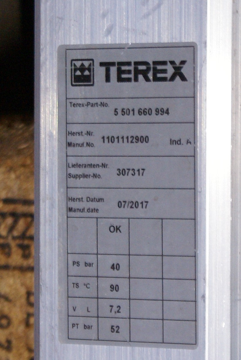 Terex Fuchs 5501660994 RADIATORS