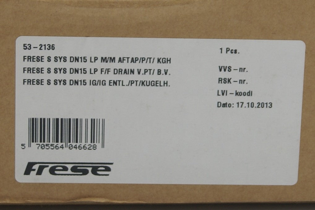 Energy - saving valves Frese S 53-2136