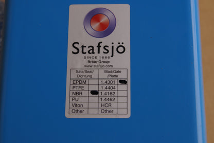 Stafsjö FM200 Stoffschieber DN 200 EPDM Grauguss Handrad mit Steigspindel Art.No. WHA020072R48