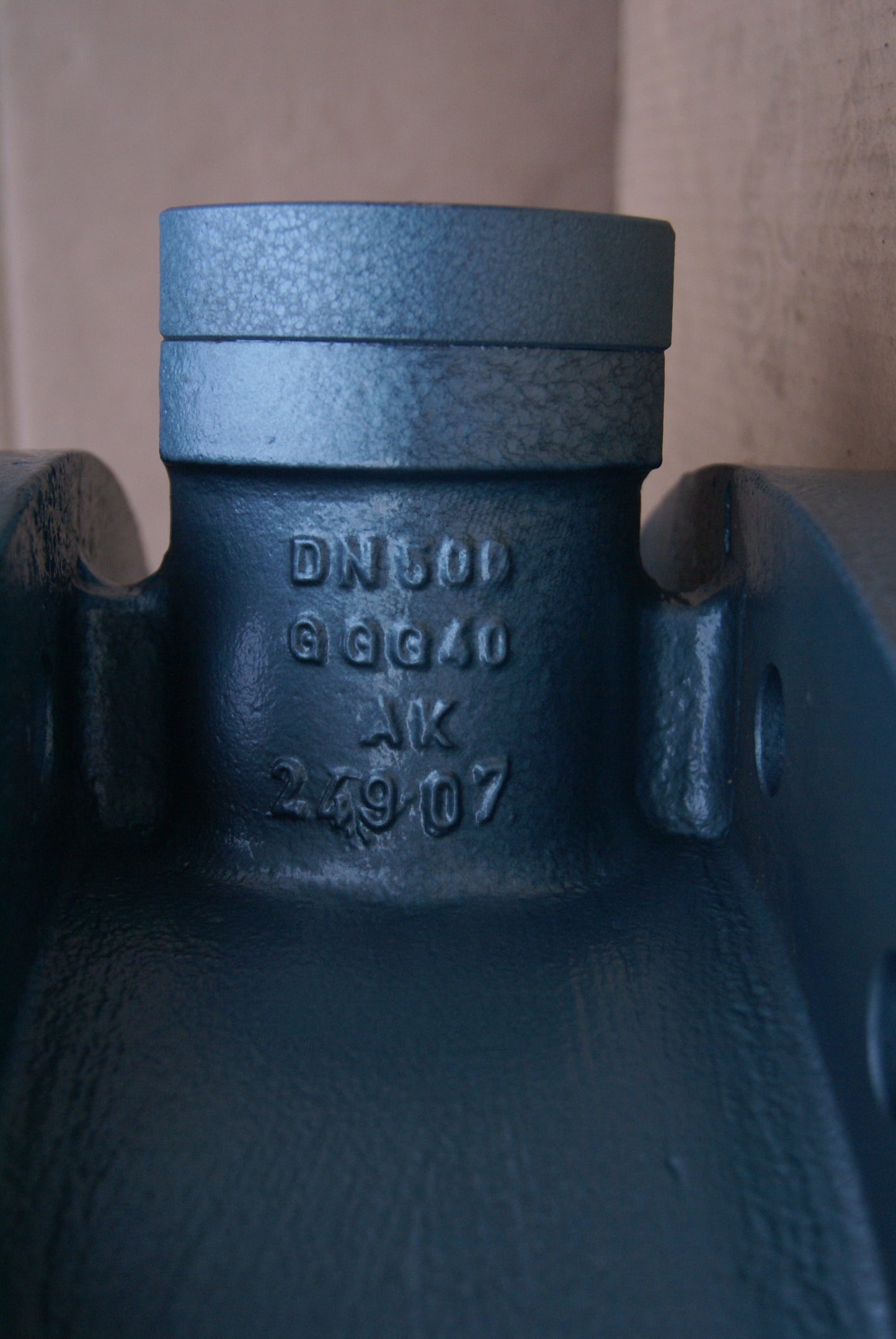 Soft-sealing double flange valve DN500 GGG40, F 012-K1, shirt PN10, EBRO Armaturen